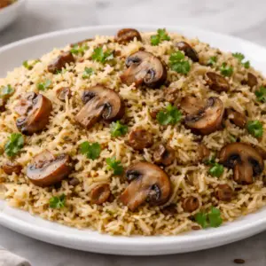 mushroom pilau rice